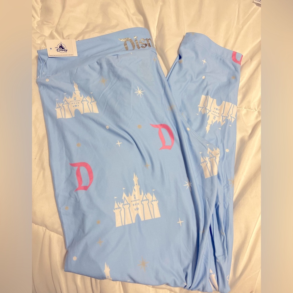Disney Parks Disneyland Icon Leggings, Powder Blue, XL